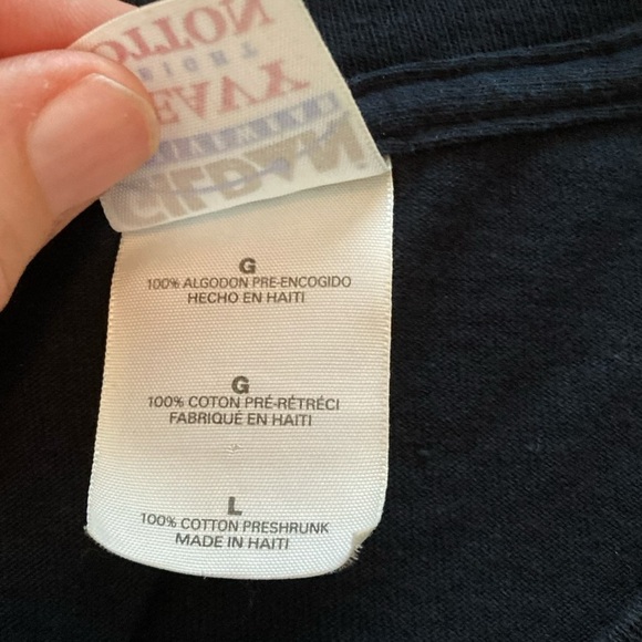 Aquahplic super fly and awesome beach black tee size large unisex 80s vintage T! - Picture 4 of 6